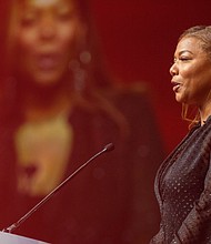 Queen Latifah accepted the Woman of Distinction Award at the American Heart Association’s Scientific Sessions on Sunday.