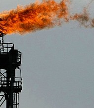 An oil refinery blow off stack is shown, September 16, 2008 in Texas City, Texas.Mark Wilson / Getty Images file