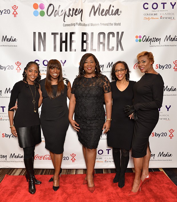 Left to Right: Racquel Harris Mason, Vice President, Coca-Cola and Coke Zero, The Coca-Cola Company; Mikki Taylor, author and Editor-at-Large, Essence Magazine; Linda Spradley Dunn, CEO & Founder, Odyssey Media; Lori George Billingsley, Vice President of Community Connections, The Coca-Cola Company, Cheryl Walker-Robertson, Executive Vice President, Odyssey Media.
