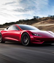 Tesla unveiled Thursday, November 16, 2016 an all-new version of its Roadster sports car that can go from a stop to 60 miles an hour in 1.9 seconds. The $200,000 car will have a range of 620 miles and a top speed of over 250 miles an hour.