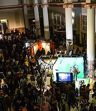 A capacity crowd came out to represent for H-Town at Art, Beats and Lyrics event at Minute Maid Park. Presented by Jack Daniel’s Tennessee Honey, Art Beats and Lyrics showcases some of today’s best upcoming artists, along with seasoned veterans in art and music under one roof. For information on Art, Beats and Lyrics please visit www.JackHoneyABL.com. (Photo by Kat Goduco/AB+L)
