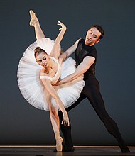 Ballet: Punctilious
Choreographer: Stanton Welch AM
Dancer(s): Allison Miller and Aaron Sharratt
Photo: Amitava Sarkar
