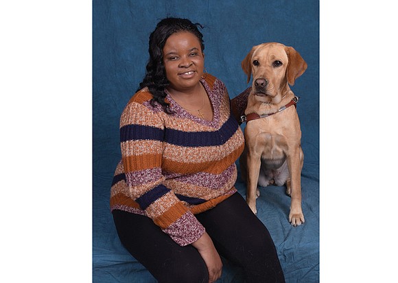 La’Teia Randolph is extra thankful this year. The blind Richmonder now has a guide dog to help her get around ...