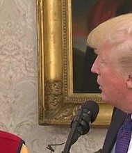 The White House says Trump 'didn't use a racial slur' during a White House event honoring World War II's Navajo code talkers