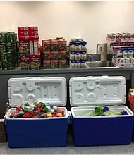  Donated items for the elders at S.H.A.P.E. Community Center/credit: Texas Southern University