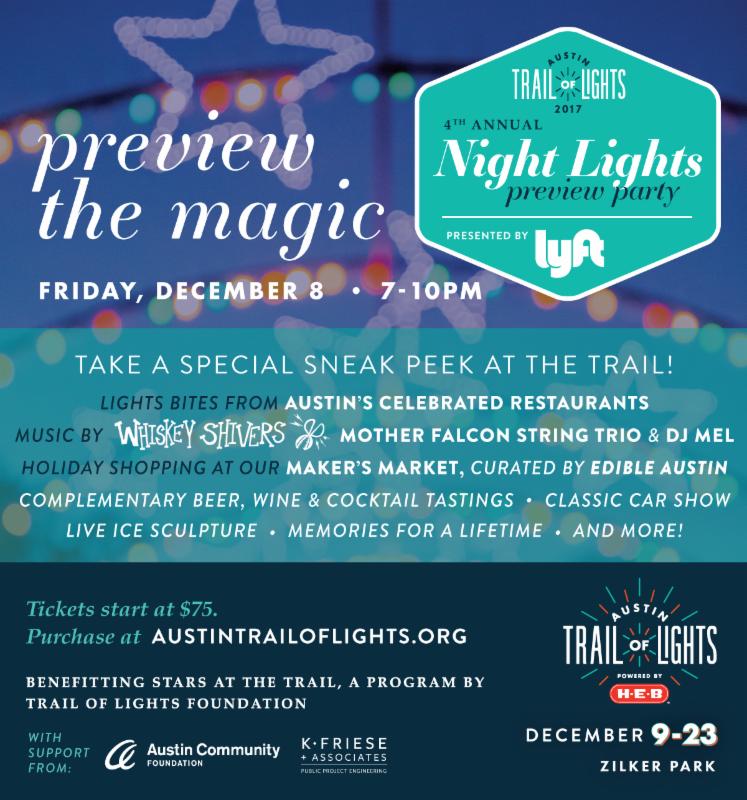 Austin Trail of Lights Gives Back More Than Ever In 2017 Announces