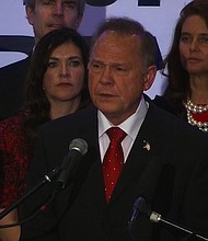 Alabama Republican Senate nominee Roy Moore spoke on November 16, 2017. He continued to deny the allegations against him as more women continue to come forward.