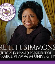 Ruth J. Simmons, 8th president of Prairie View A&M University 