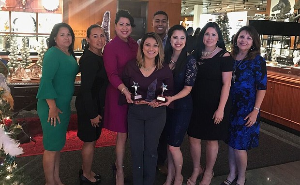 Houston Hispanic Chamber of Commerce was named the 2017 Marketer of the Year for the Economic Development category during the Annual Marketer of the Year awards ceremony/courtesy of Houston Hispanic Chamber of Commerce