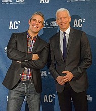 Anderson Cooper and Andy Cohen/CreditGlennKulbako
