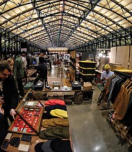 The Train Shed was transformed into a winter marketplace where shoppers could find unique gifts. 