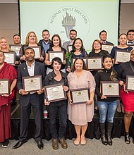 28 adult learners inducted into National Adult Education Honor Society
