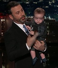 screenshot of Jimmy Kimmel and young son, Billy