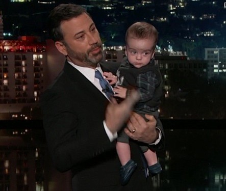 screenshot of Jimmy Kimmel and young son, Billy