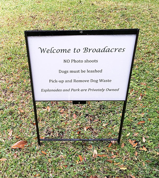 esplanade in the Broadacres/Swamplot