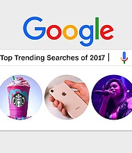 Google releases the top trending searches of 2017.  Credit: Starbucks/Shutterstock/GettyImages