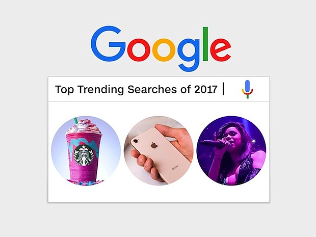 Google releases the top trending searches of 2017.  Credit: Starbucks/Shutterstock/GettyImages