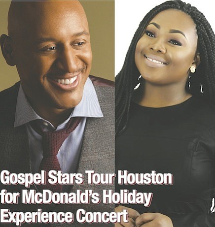 Gospel music stars are coming to Houston for the first-ever McDonald's Holiday Experience Concert, a leg of the Inspiration Celebration …