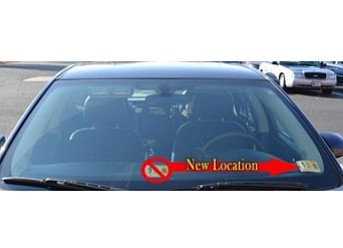State inspection stickers on cars and trucks will be put in a new spot beginning Jan. 1. The Virginia State ...