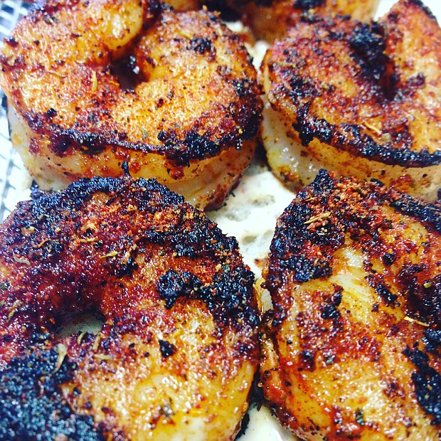 Go Cajun Subs Blackened Shrimp