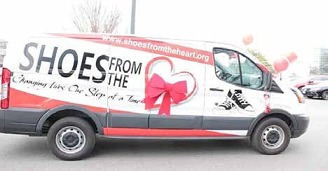 Home State Health presented Shoes from the Heart, a Missouri non-profit, with a van so they can
transport shoes to children in need throughout the state.