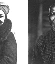 Zora Neale Hurston (l), Cudjo Lewis (r) [photo via blackyouthproject.com]
