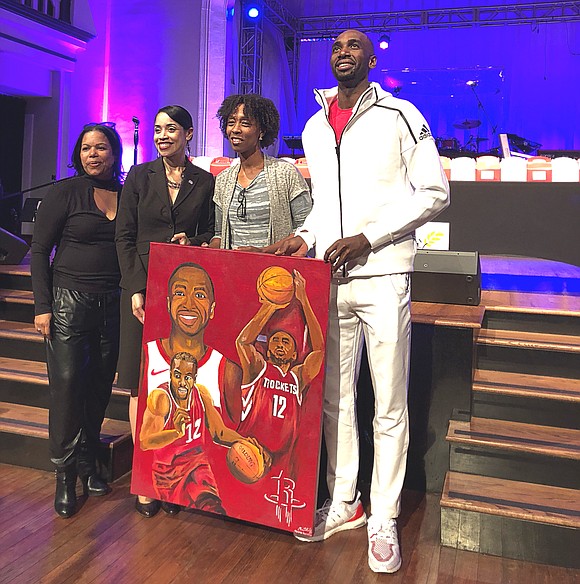 Houston Rockets Power Forward Luc Mbah A Moute, and his M12 Foundation teamed up with Houston Councilwoman Amanda Edwards and …
