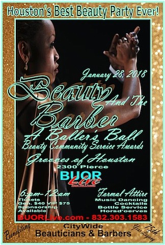 Sunday, January 28, 2018 will be a night to party & acknowledgment contributions that Houston’s Beauty Fashion Industry has made …