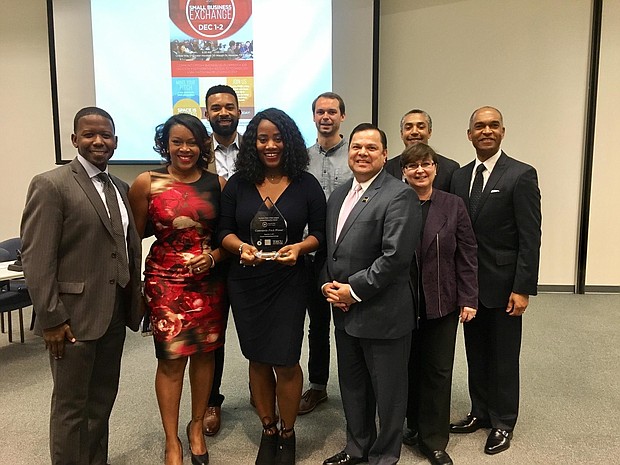  entrepreneur Deidre Mathis won 1st place with the Urban League Pitch Competition winning $7,500