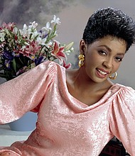Portrait of Grammy Award-winning American singer Anita Baker, New York, 1980s. (Photo by Anthony Barboza/Getty Images)