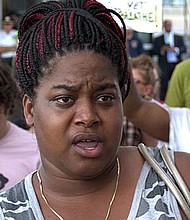 27-year old Erica Garner, activist daughter of Eric Garner, who was killed by police in 2014