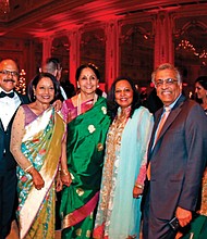 In a Facebook post, RRHA CEO T.K. Somanath, right, smiles as he poses with relatives at a Jan. 3 reception at Mar-a-Lago in Palm Beach, Fla., as he and his wife vacationed in the Sunshine State. 