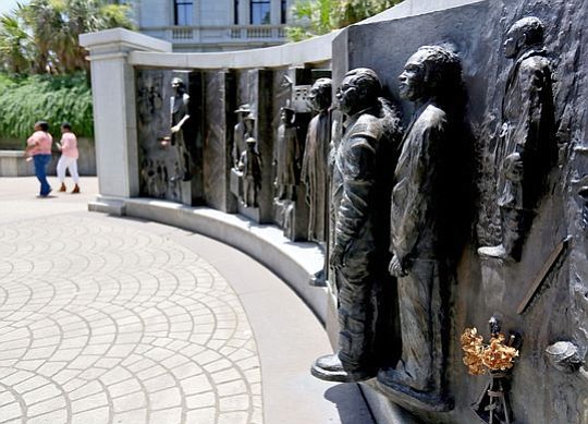 The African-American History Monument on grounds of Statehouse in Columbia, SC (photo via postandcourier.com)