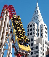 New York-New York Big Apple Coaster Virtual Reality Experience HD