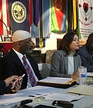 CAIR’s Mustafaa Carroll and attorney Joaquina Rodriquez