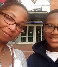 Tanisha Agee-Bell and her son, Nathan