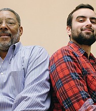 Matthew F. Perry Jr., right, is founder of the Richmond Community Bail Fund that operates with the help of volunteers such as Nathan Beyah