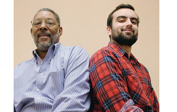 Matthew F. Perry Jr., right, is founder of the Richmond Community Bail Fund that operates with the help of volunteers such as Nathan Beyah