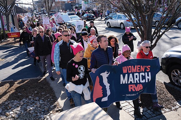 Thousands of demonstrators took to the streets of Carytown last Saturday for the second annual Women’s March, recalling demonstrations a ...