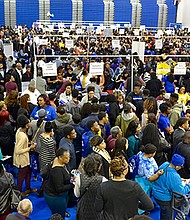 Students at the ASBC Foundation HBCU College Festival