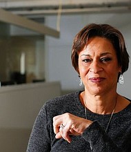 Architect Gabrielle Bullock, head of global diversity for Perkins+Will, is one of only 404 licensed African American women who are licensed architects in the U.S. (Maria Alejandra Cardona / Los Angeles Times)