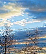 Evening sky in Randolph
