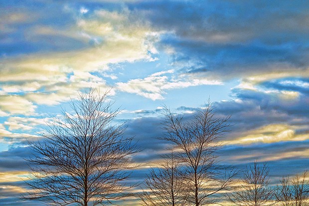 Evening sky in Randolph