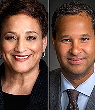 (left to right) Kenneth C. Frazier, CEO of Merck; Jo Ann Jenkins, CEO of AARP; Marc Allen, President of Boeing International; and Arnold Donald, CEO of Carnival Cruises
