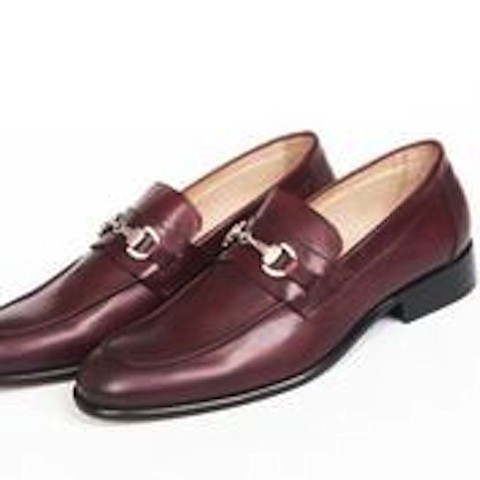 Burgundy Buckled Loafer