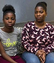 Dakota Taylor and her mother, Tiesha Jones