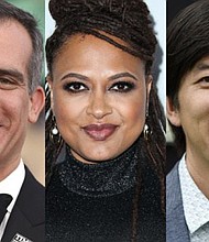 Eric Garcetti, Ava Duvernay, and Dan Lin