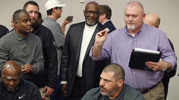 Paschal interim head football coach Michael Holcomb/credit Paul Moseley