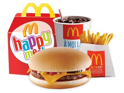 McDonald's is taking cheeseburgers and chocolate milk off its Happy Meal menu in an effort to cut down on the …