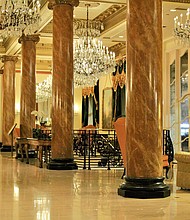 Grand Lobby of Le Pavillon Hotel